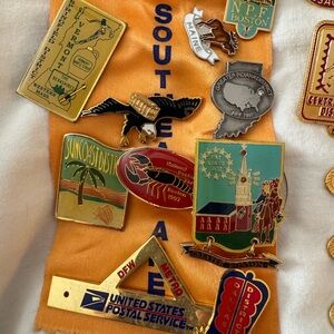 Miscellaneous vintage convention collector’s pins